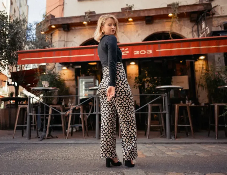 Photo du patron Pantalon Ambition Maille Jacquard cousu · vue 1 sur 8