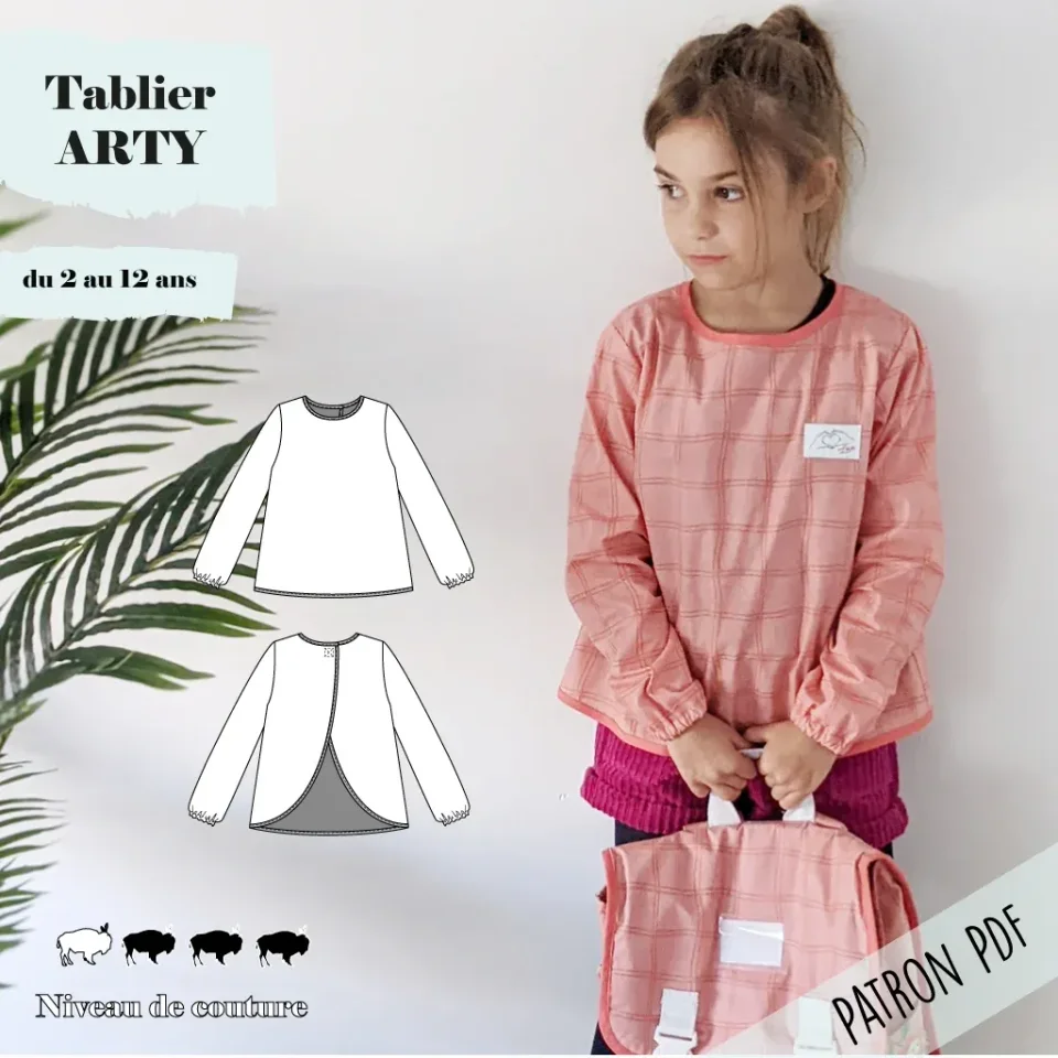 Photo du patron Tablier enfant Arty ans cousu · vue 1 sur 8
