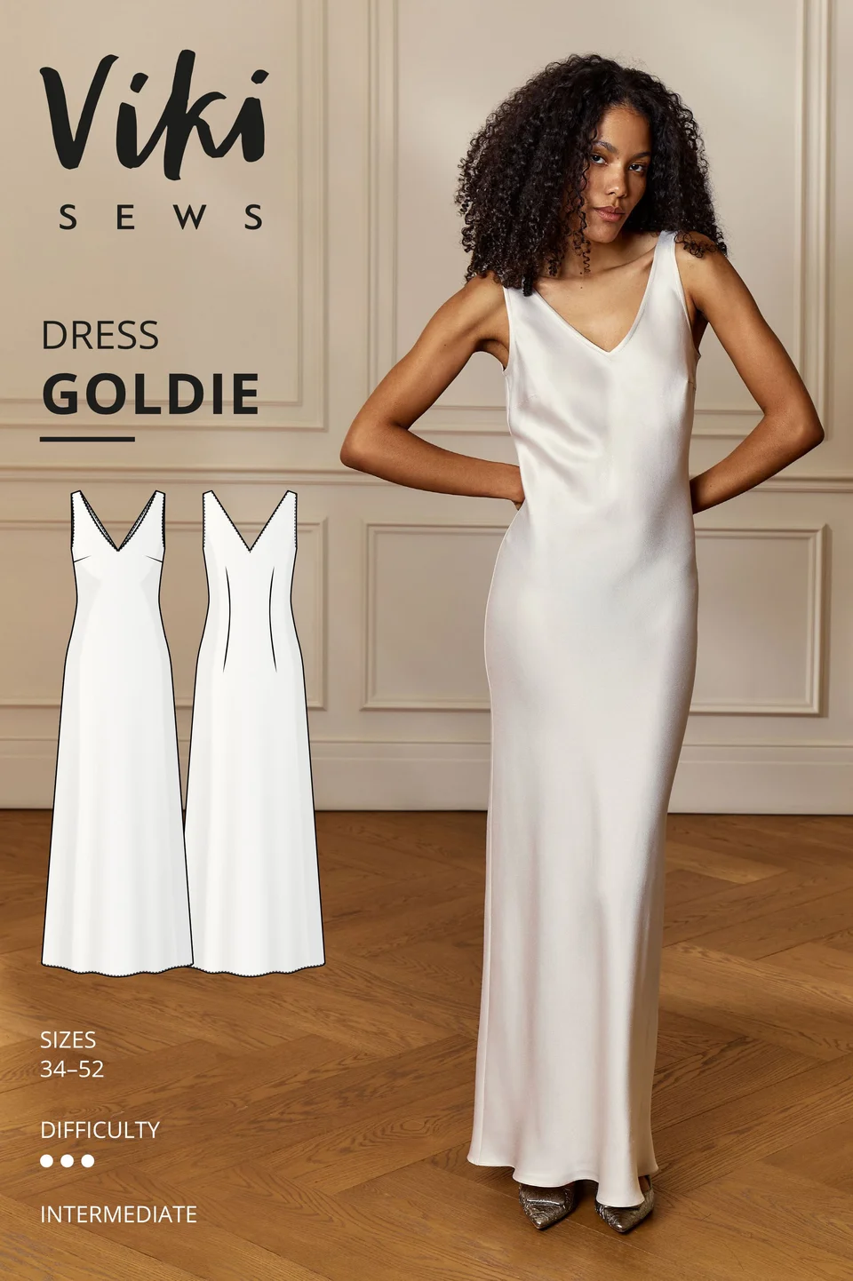 Photo du patron Goldie new dress cousu · vue 1 sur 6