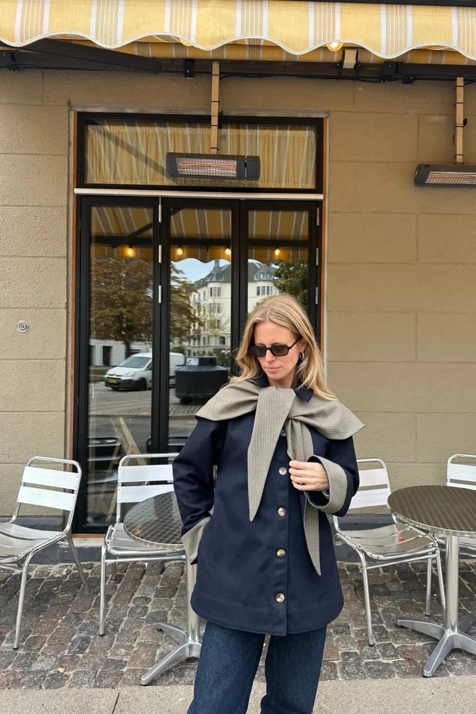 Photo du patron TRIANGLE SHAWL cousu · vue 1 sur 5