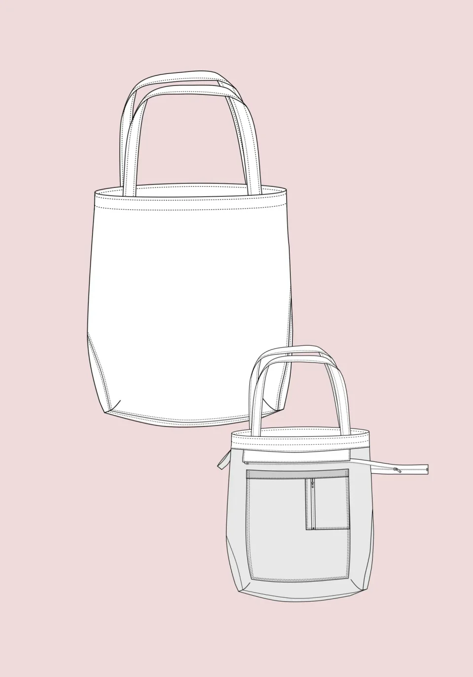 Photo du patron Sac Tobagu cousu · vue 1 sur 8