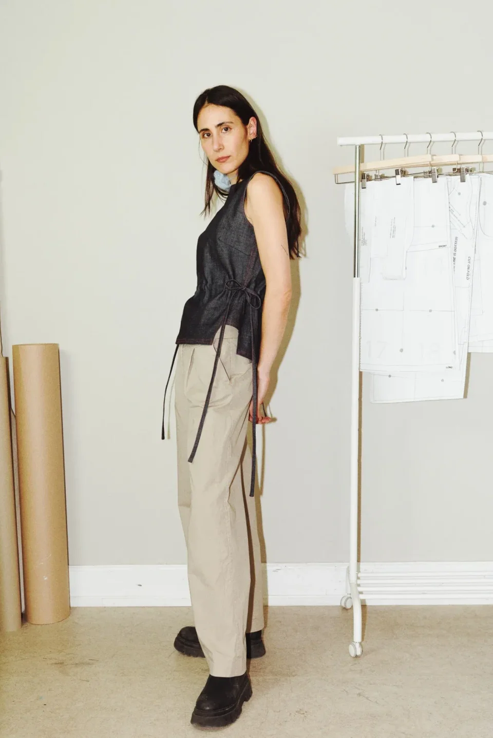 Photo du patron TIE WAIST BLOUSE cousu · vue 1 sur 6