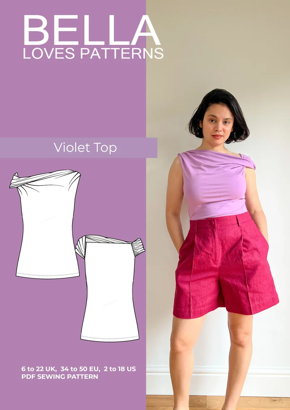 Photo du patron VIOLET TOP cousu · vue 1 sur 8