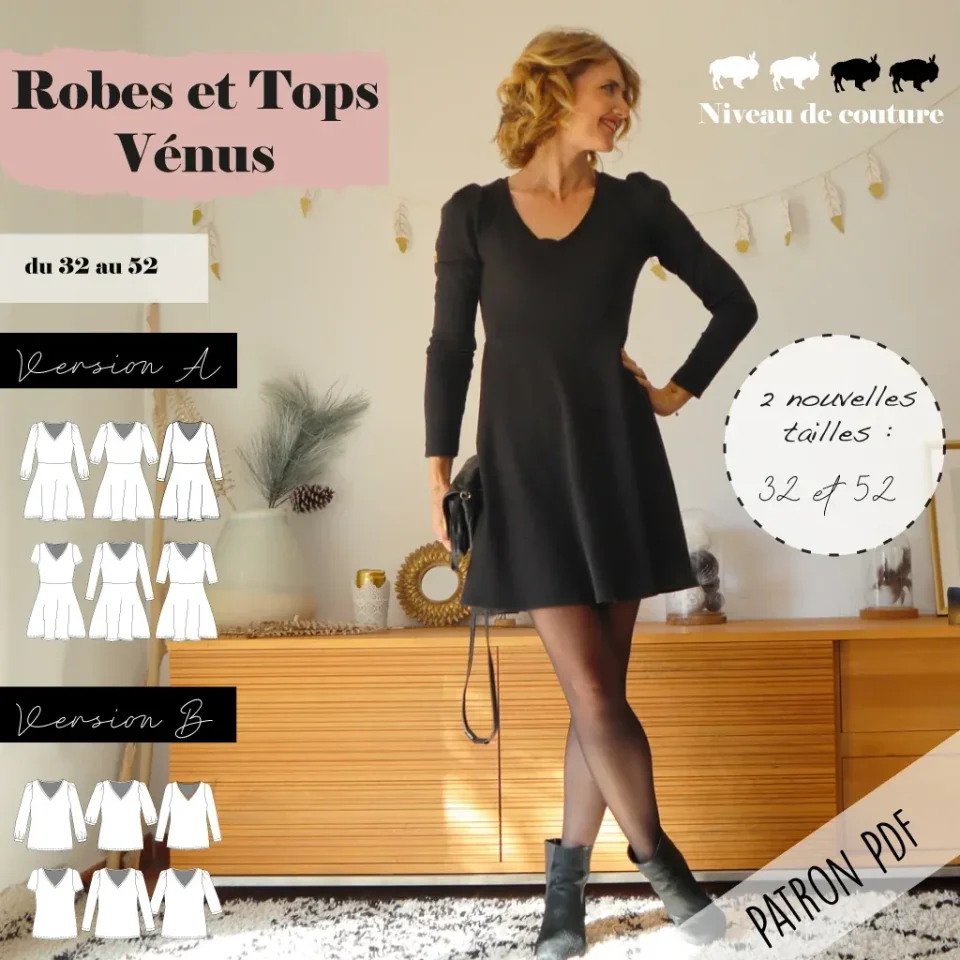 Photo du patron Top et Robe Vénus cousu · vue 1 sur 8
