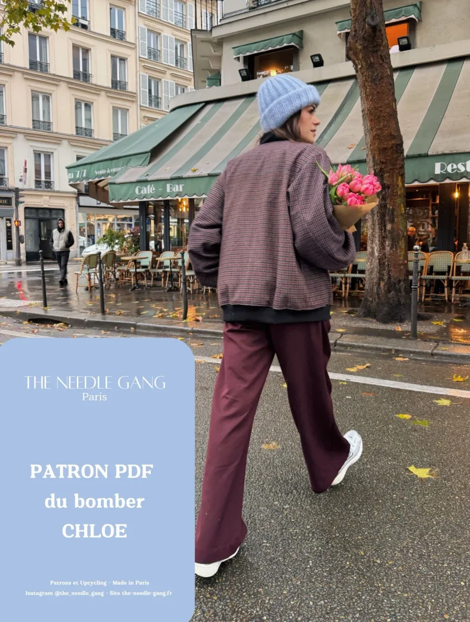 Photo du patron du bomber Chloé cousu · vue 1 sur 8