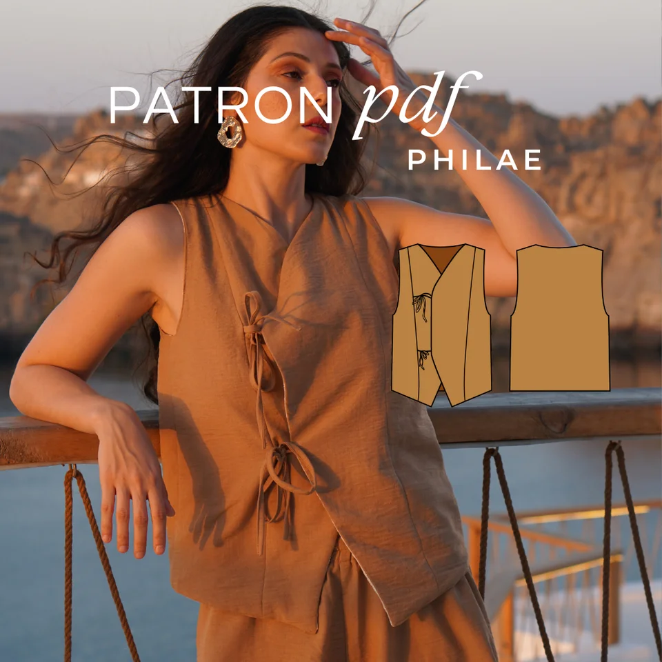 Photo du patron Gilet Philae cousu · vue 1 sur 8