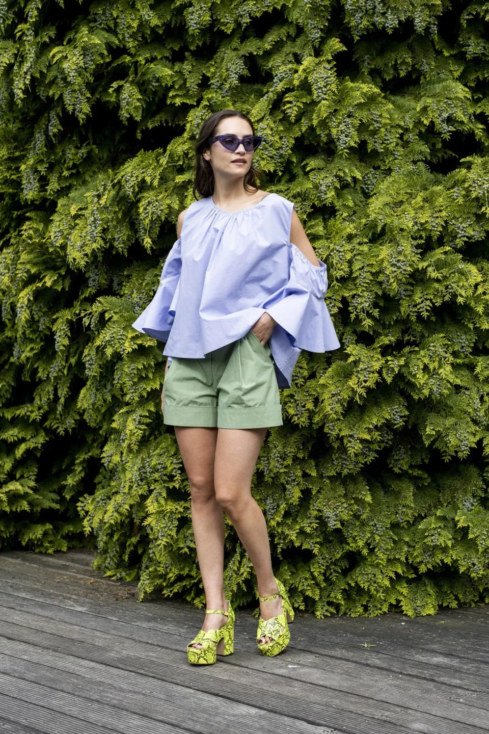Photo du patron Dahlia Shorts Sewing Pattern cousu · vue 1 sur 4