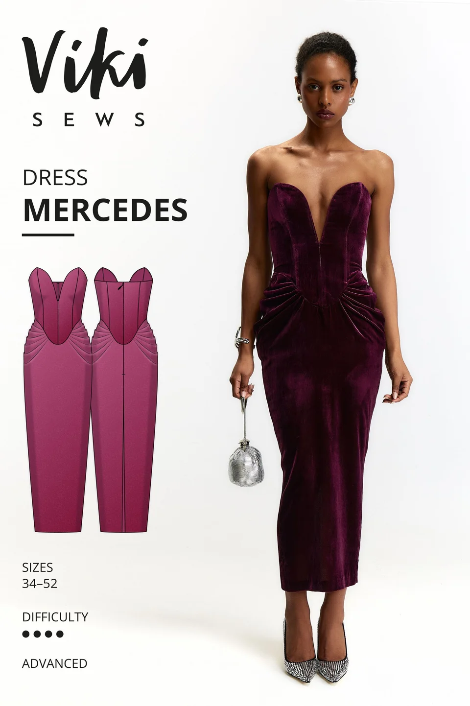 Photo du patron Mercedes dress cousu · vue 1 sur 8