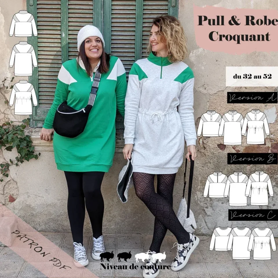 Photo du patron Pull et Robe Croquant cousu · vue 1 sur 8