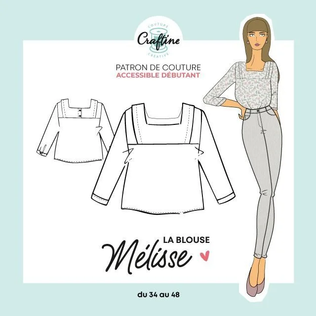Photo du patron Blouse Mélisse cousu · vue 1 sur 1