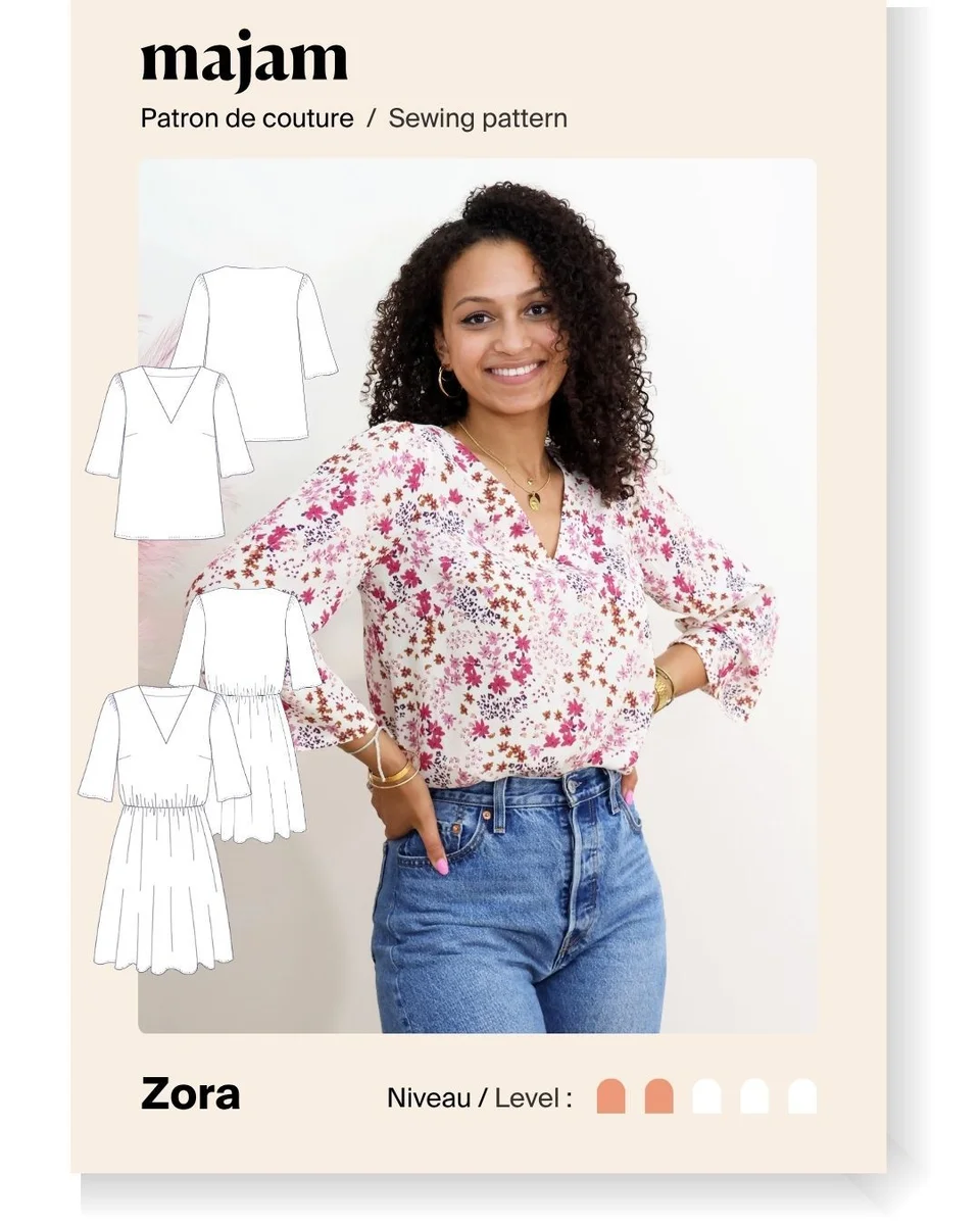 Photo du patron Blouse/ Robe – Zora cousu · vue 1 sur 8