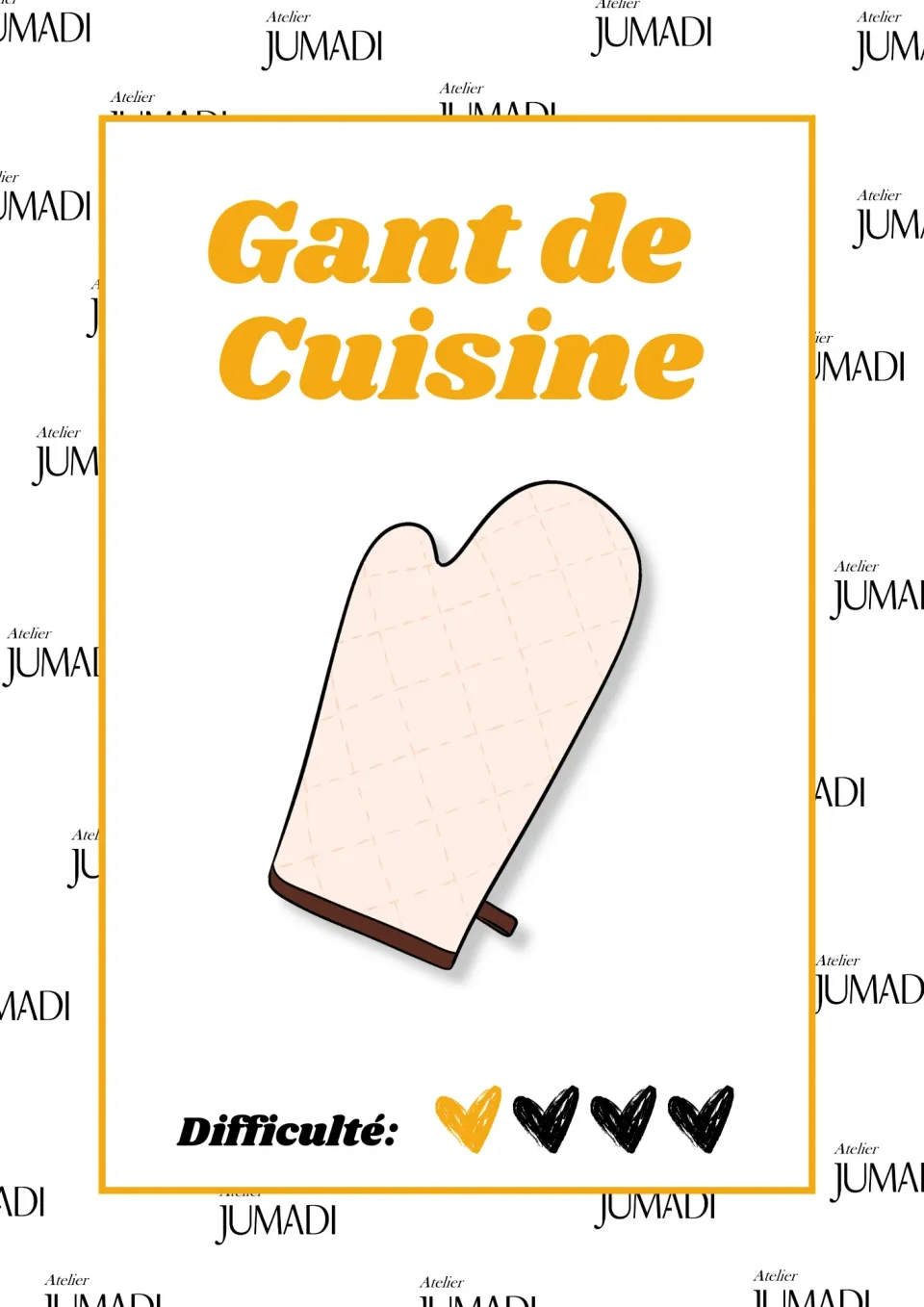 Photo du patron Gant de cuisine cousu · vue 1 sur 3