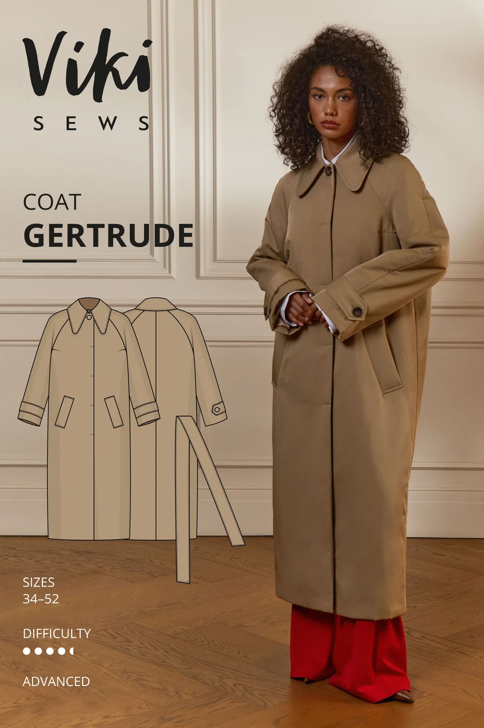 Photo du patron Gertrude coat cousu · vue 1 sur 8