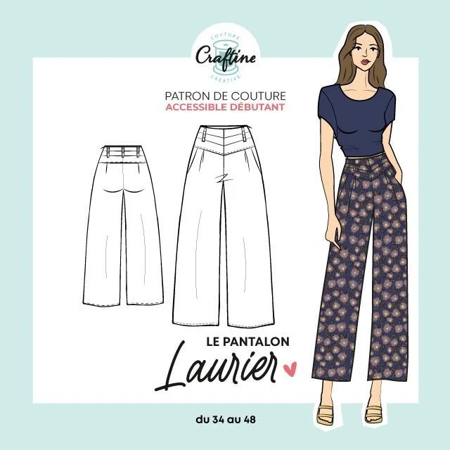 Photo du patron Pantalon Laurier cousu · vue 1 sur 1