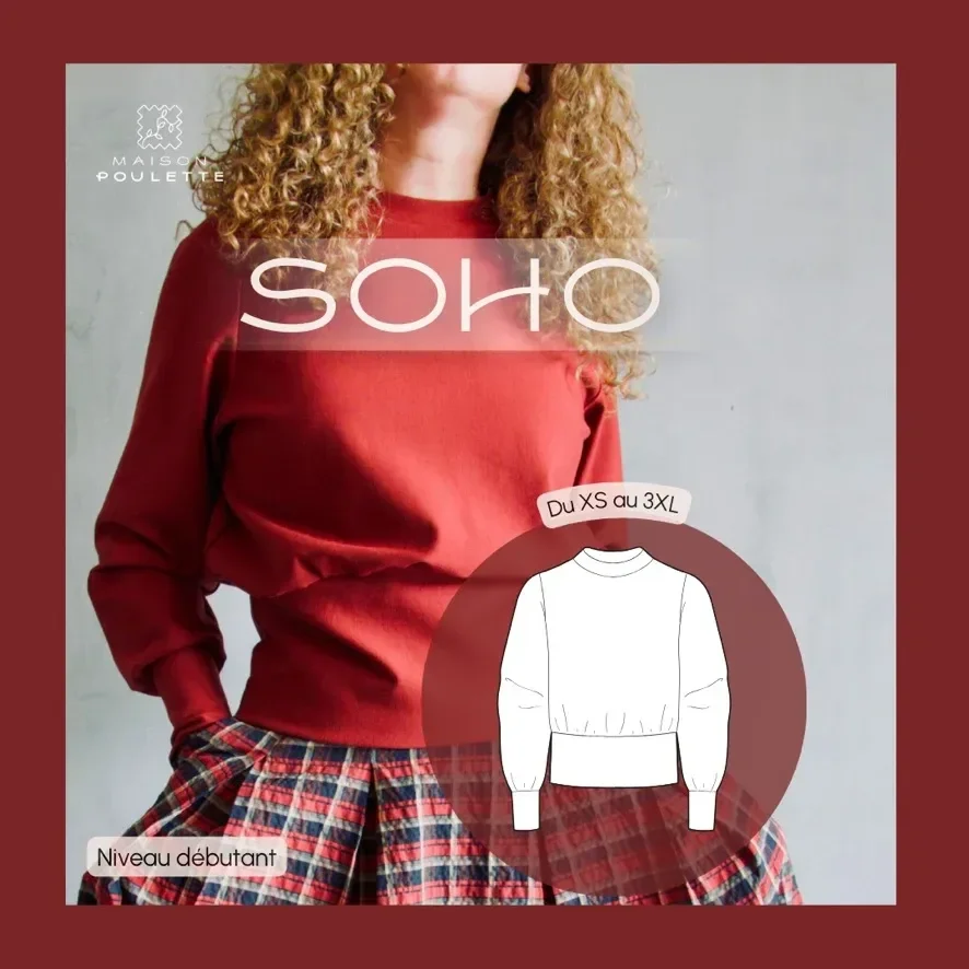 Photo du patron SWEAT-PULL SOHO cousu · vue 1 sur 7