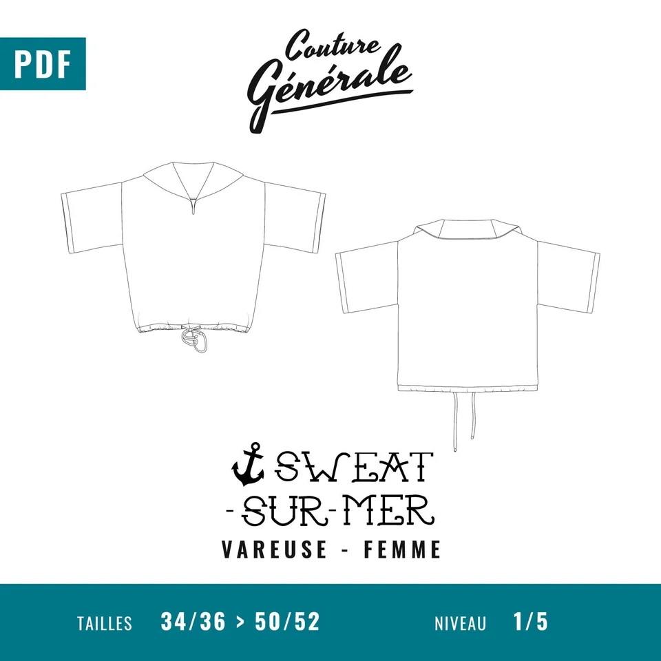 Photo du patron Sweat – Sweat-sur-mer cousu · vue 1 sur 5