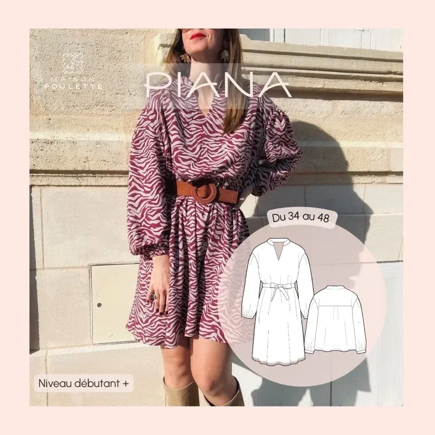 Photo du patron BLOUSE - ROBE PIANA cousu · vue 1 sur 7