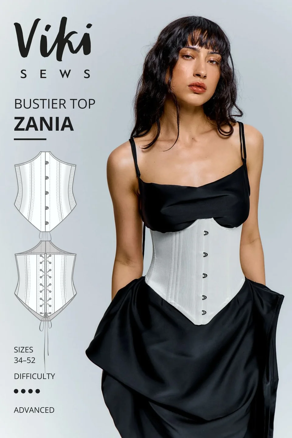 Photo du patron Zania bustier top cousu · vue 1 sur 8