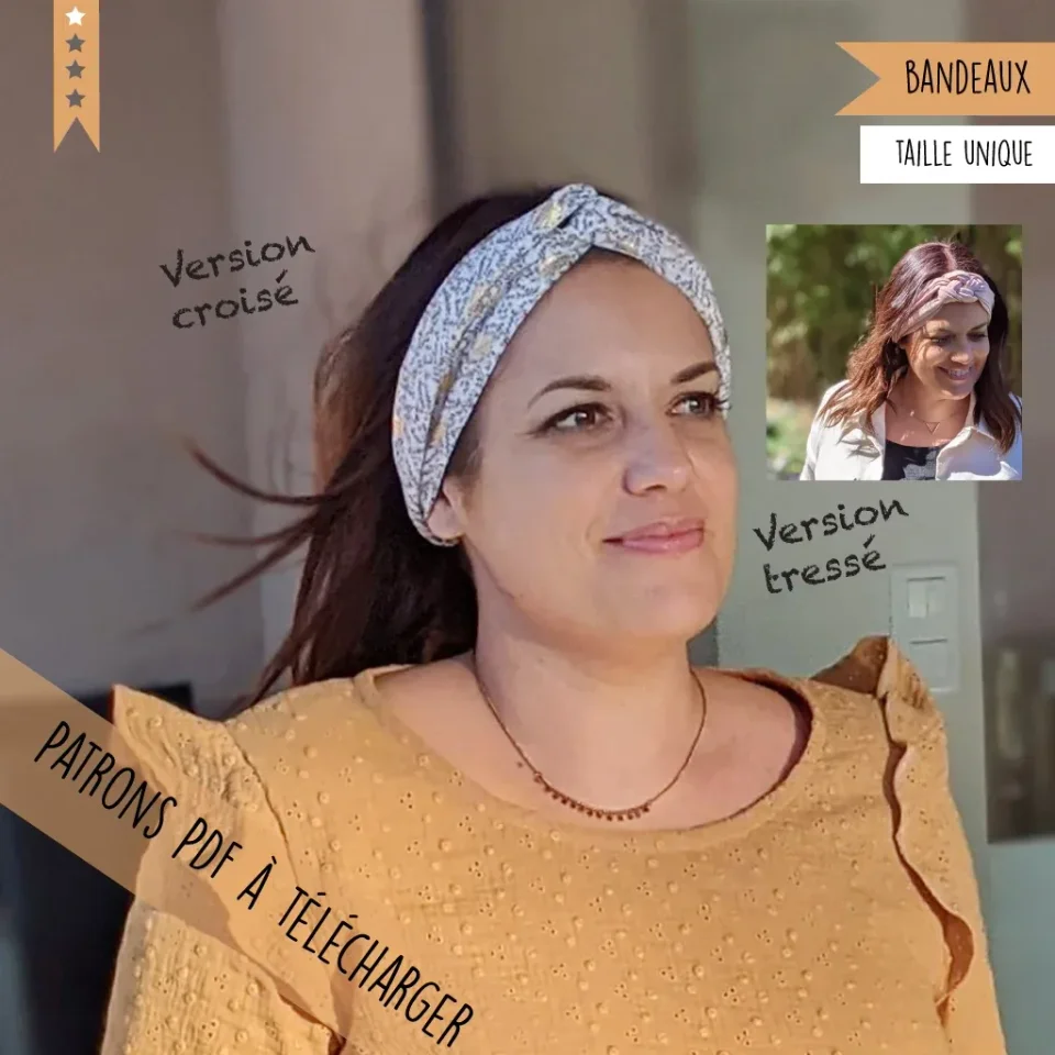 Photo du patron Bandeaux cheveux cousu · vue 1 sur 8