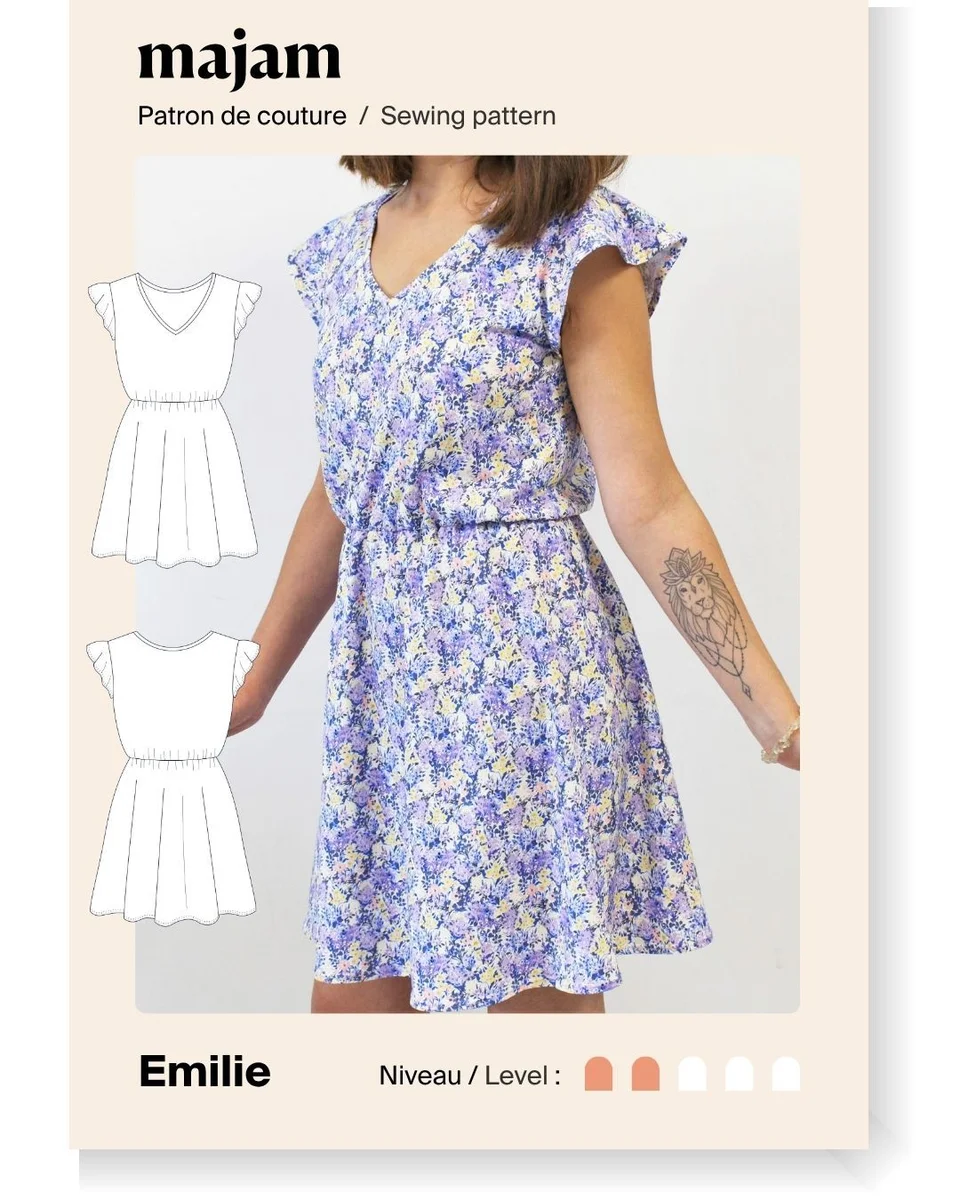 Photo du patron Robe jersey – Emilie cousu · vue 1 sur 7